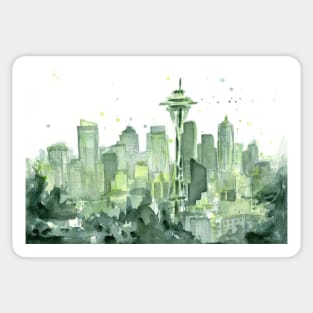 Seattle Watercolor Sticker